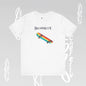 Rainbow Skateboard Tee - Becheretty design, perfect gift for skater lovers.