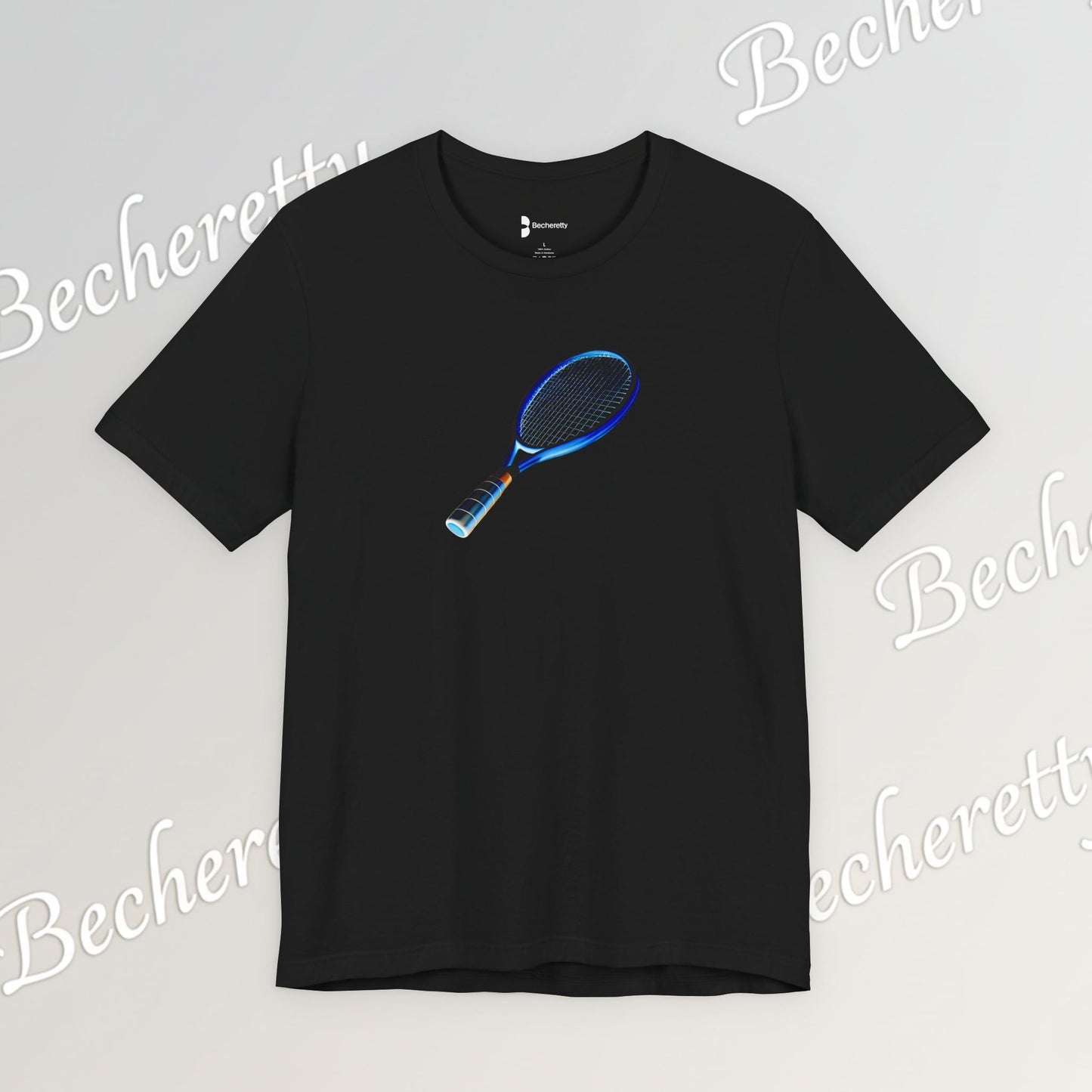 Vintage Tennis Racket  T'Shirt - Art Graphic Becheretty - Tennis Enthusiasts - Casual Wear