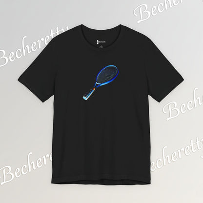Vintage Tennis Racket  T'Shirt - Art Graphic Becheretty - Tennis Enthusiasts - Casual Wear