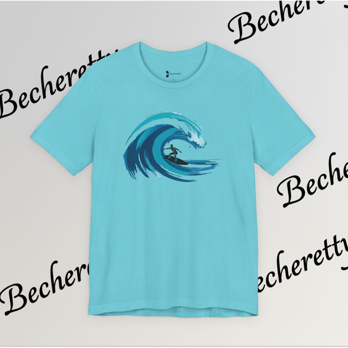 Ocean Wave Surf Tee — The Art of Surf - Graphic Minimalist Becheretty - Surfing is just painting — the ocean is the brush