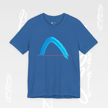 Vibrant Wave Graphic Tee - Unisex Short Sleeve T-Shirt - Art Minimalist Becheretty