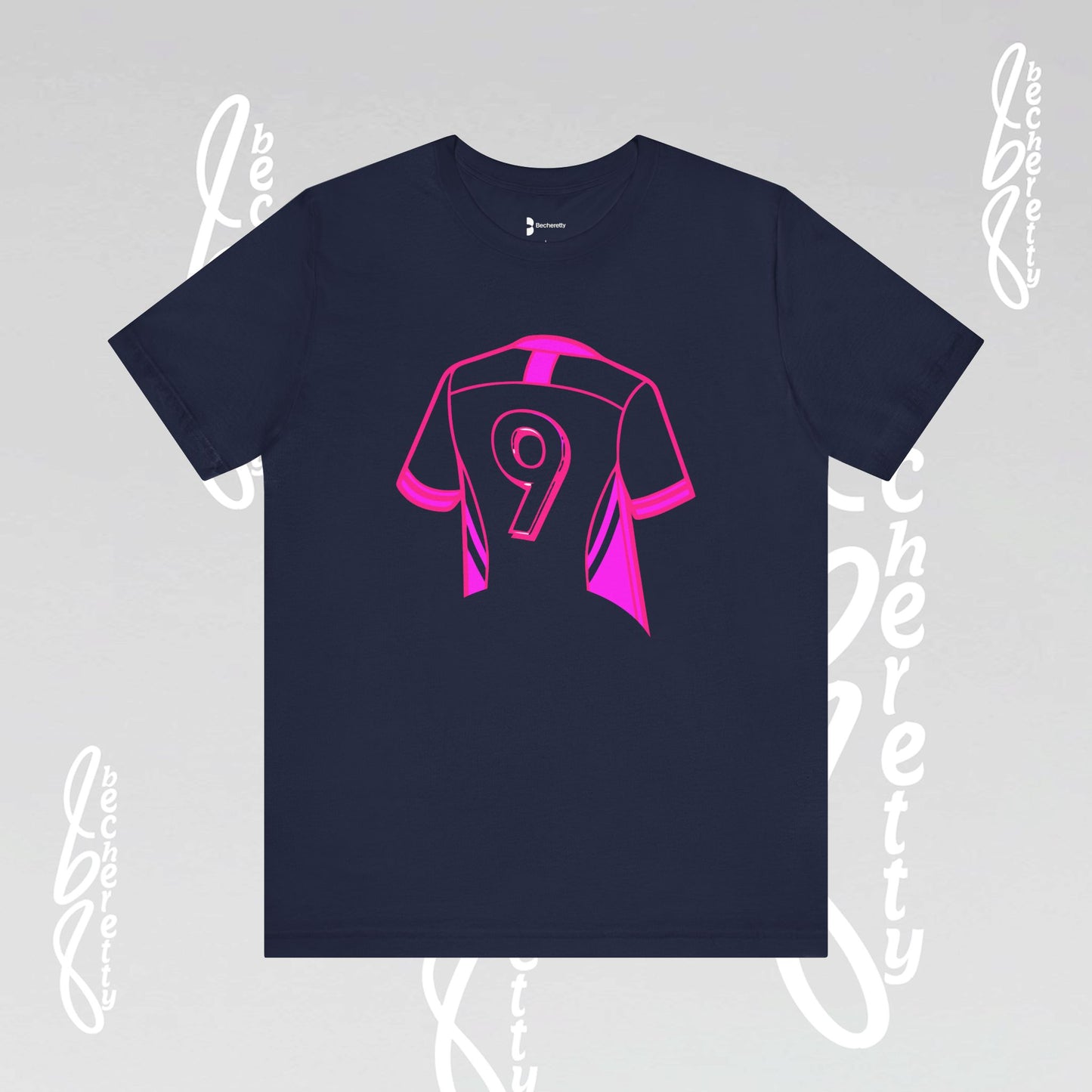 T-Shirt Number 9 - GOAL- Art Graphic Becheretty - Perfect Gift for Soccer Lovers - Casual Wear