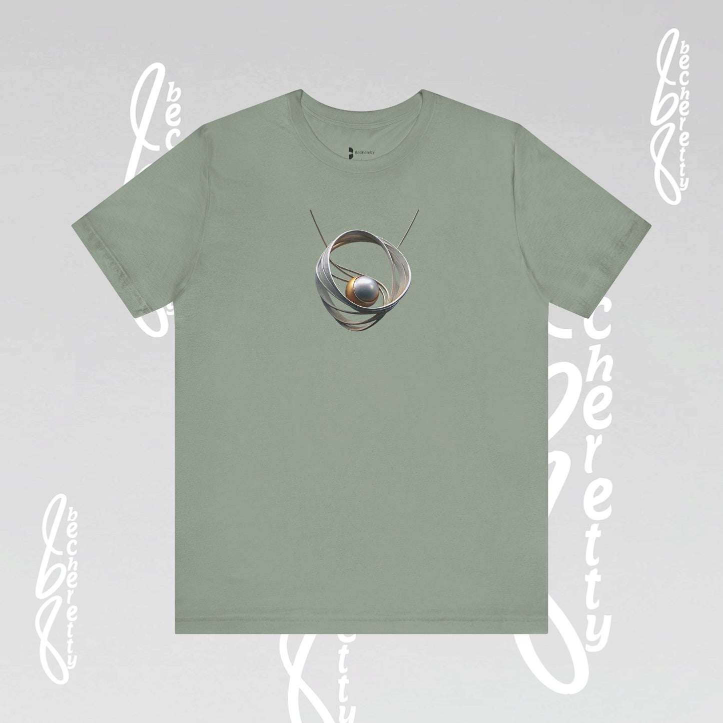 Modern Design "Necklace" Graphic T-Shirt Becheretty - Trendy Outfits, Casual Wear - Gift for Art Lovers - Unique Style