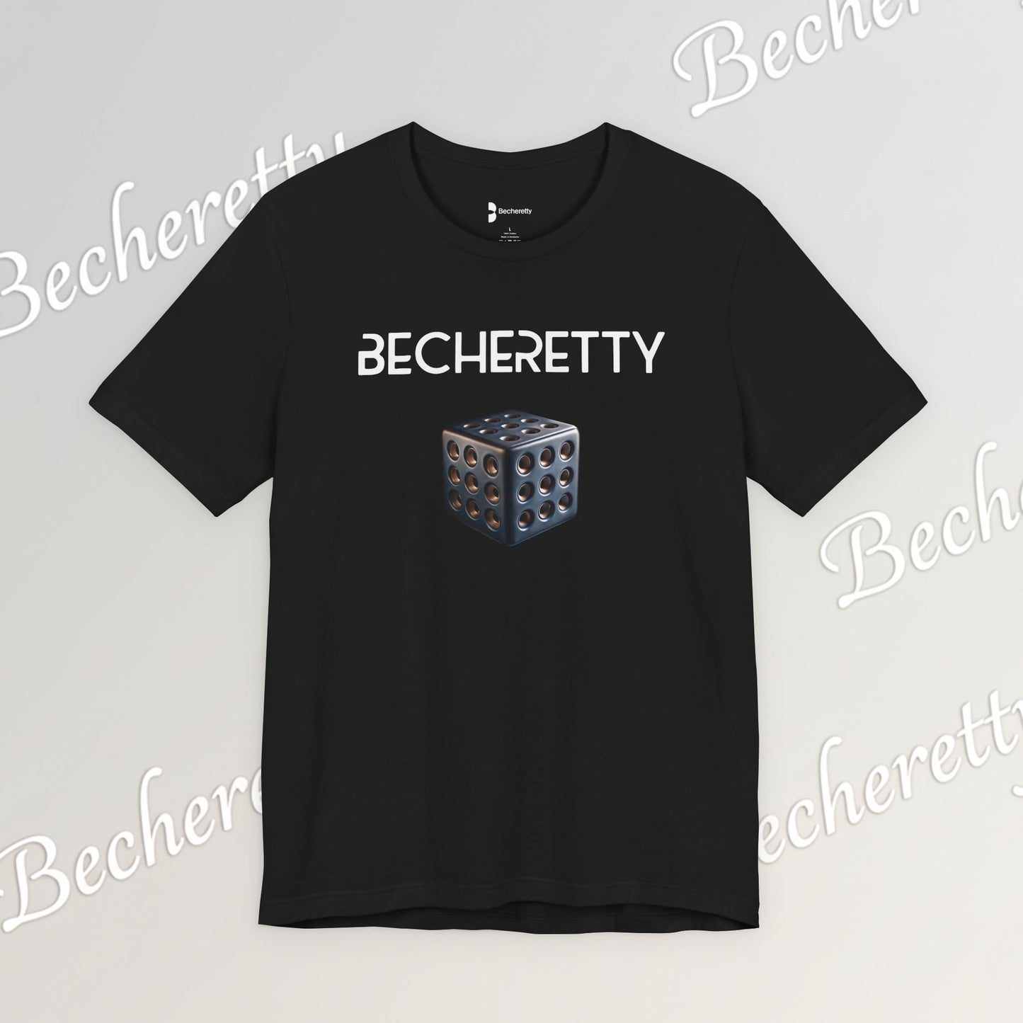 Becheretty Cube T-Shirt – Minimalist Geometric Graphic Art Expression - Casual wear - Gamers Gift