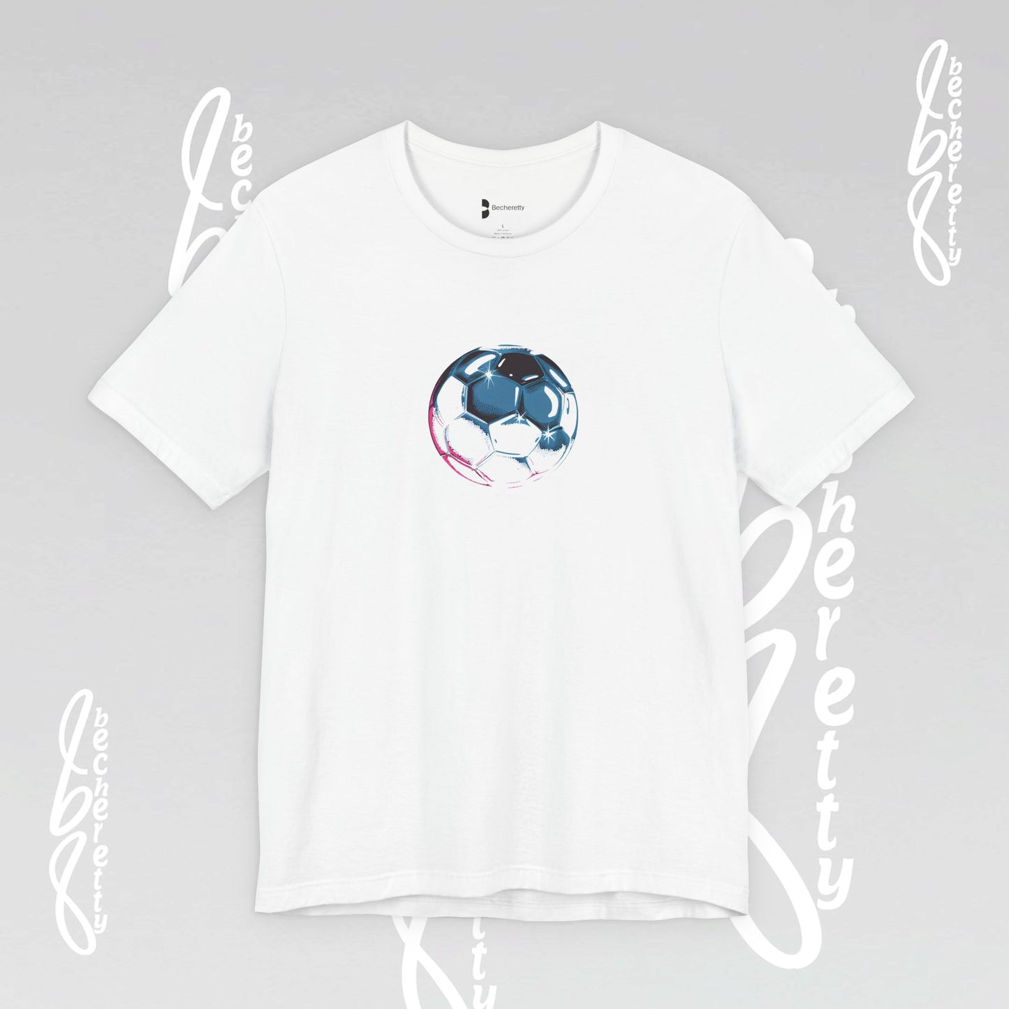 Artistic Soccer Ball T-Shirt - Becheretty Art Graphic - Active Lifestyle / Casual Wear