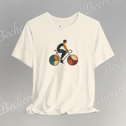 Modern Minimalist Bike Graphic Tee - Becheretty - Artistic Everyday wear, Unique gift