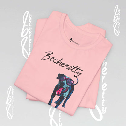 Dog Lovers T-Shirt Unisex - Art Graphic Becheretty - Unique Pet Apparel - Casual Wear