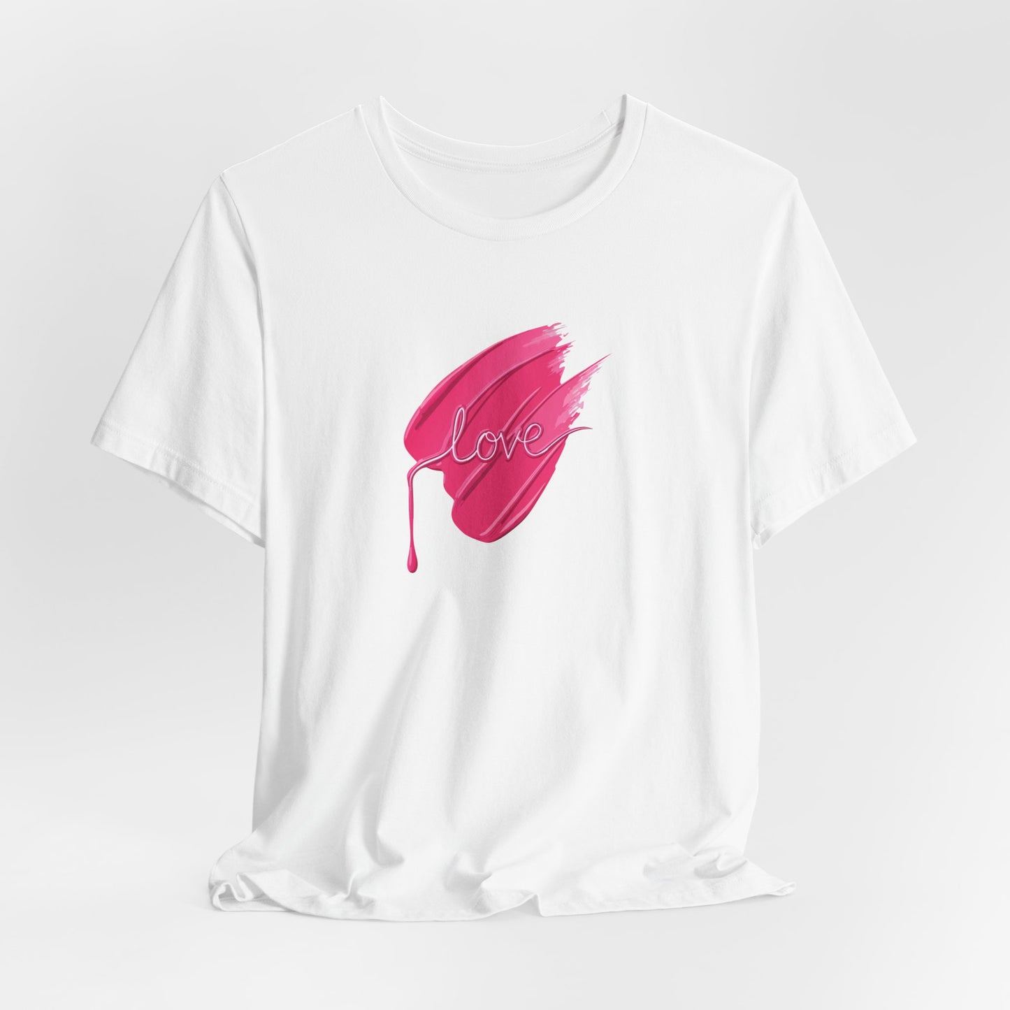 Love Brushstroke T-Shirt - Art Graphic Minimalist Becheretty - Special gift for your sweetheart