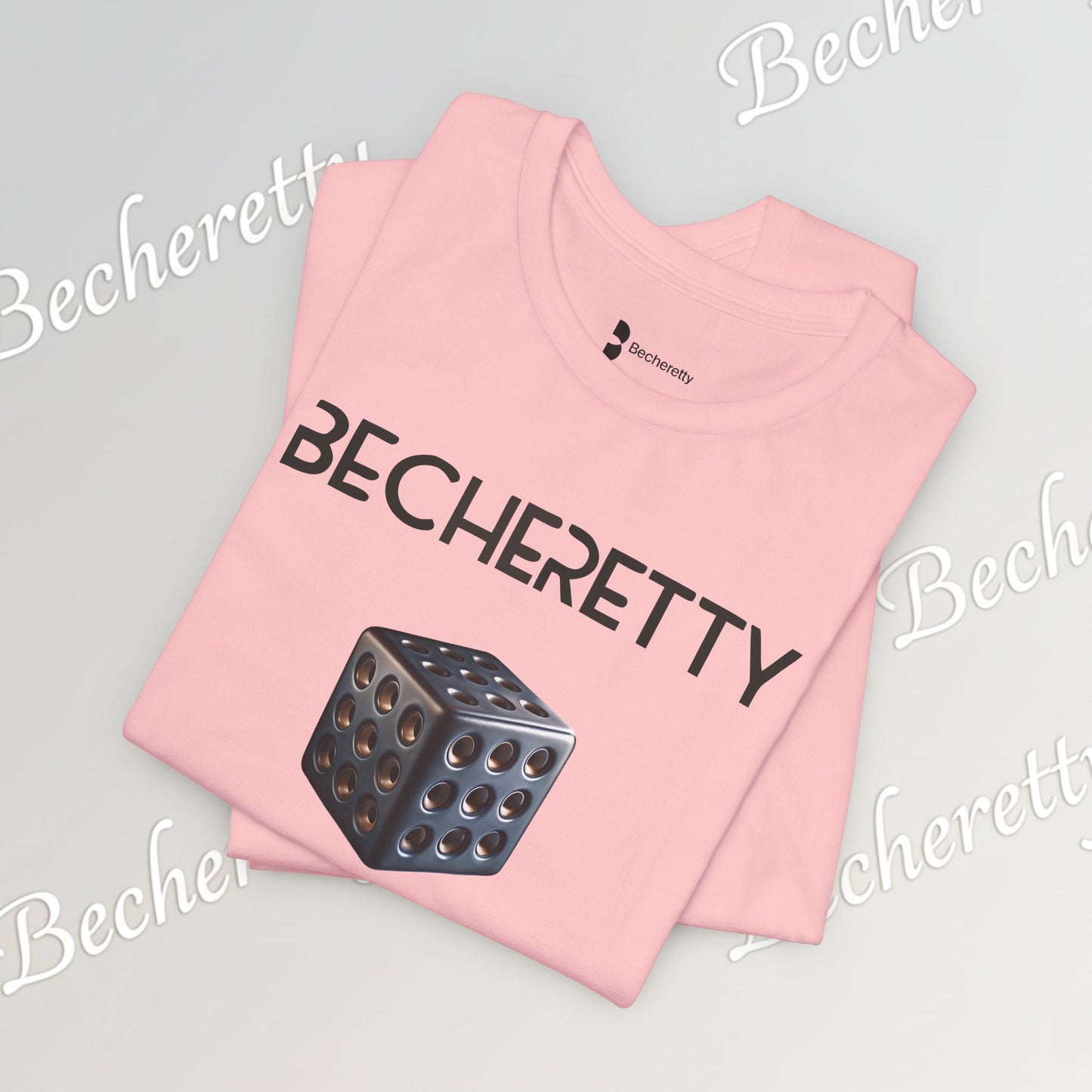 Becheretty Cube T-Shirt – Minimalist Geometric Graphic Art Expression - Casual wear - Gamers Gift