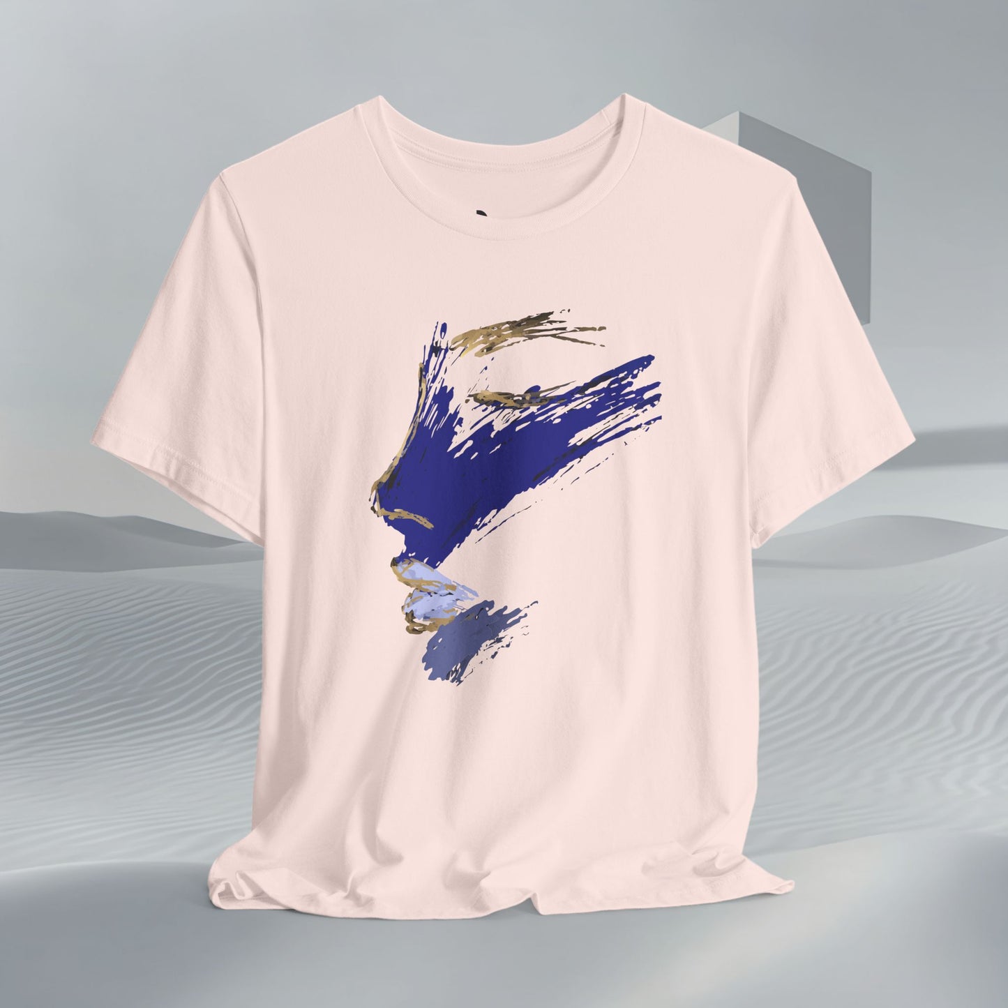 Midnight Motion Abstract Brushstroke T-Shirt — Original Art Minimalist Becheretty
