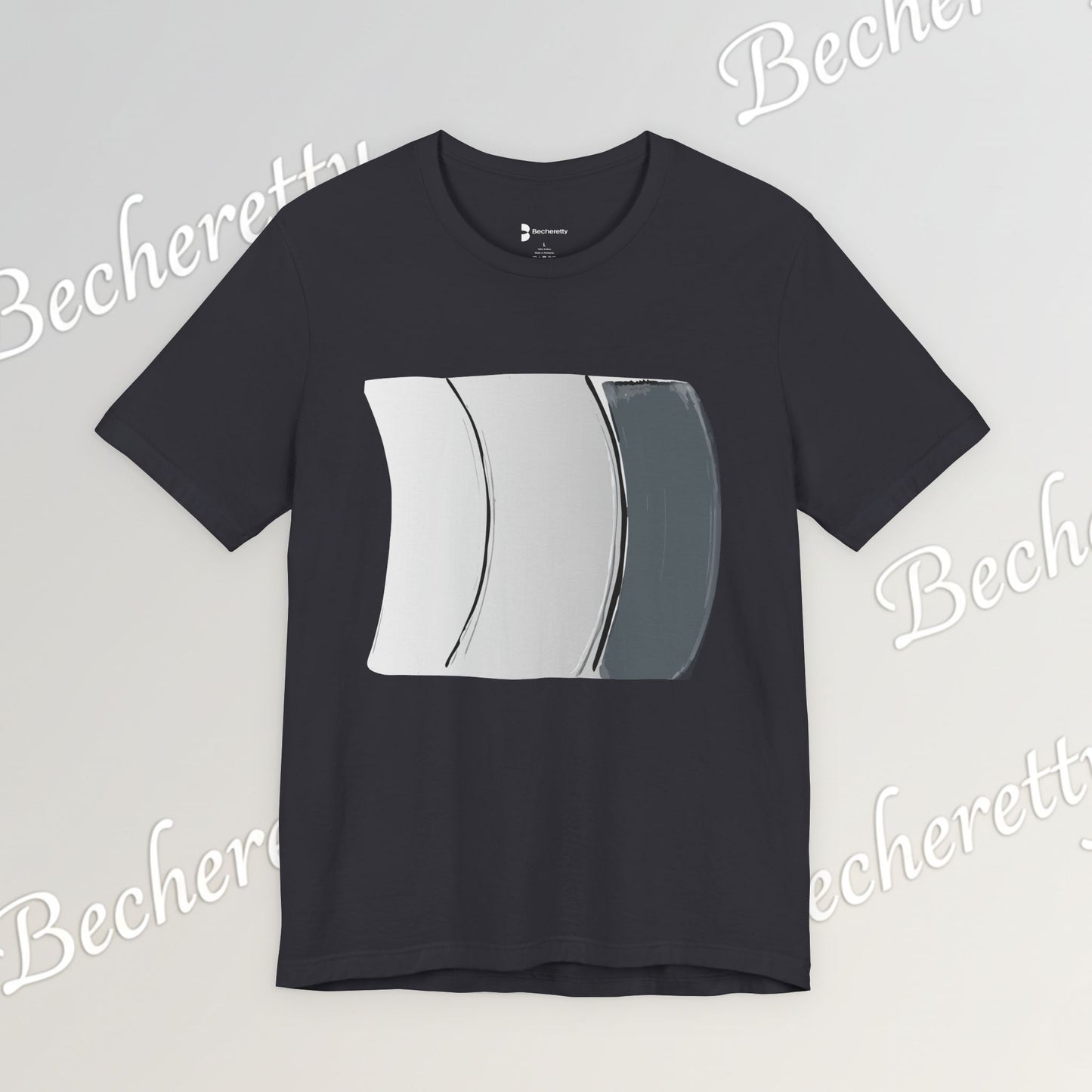 Modern Art Graphic Minimalist Becheretty - Surrealist-inspired graphic with a unique "retro-future" feel.