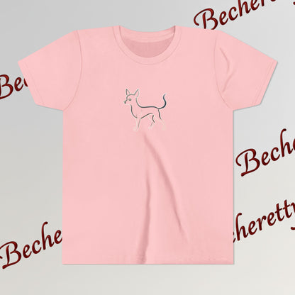 Youth T'Shirt - Graphic Chihuahua - Minimalist Art Becheretty