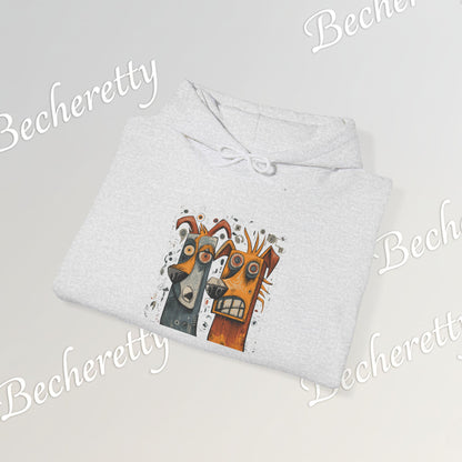 Twin Instincts Hoodie Becheretty - Perfect for art-driven fashion, and anyone who wears instinct as identity.
