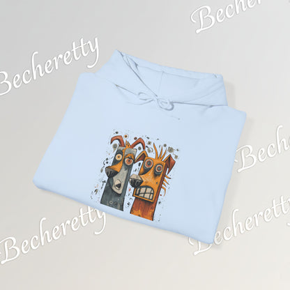 Twin Instincts Hoodie Becheretty - Perfect for art-driven fashion, and anyone who wears instinct as identity.