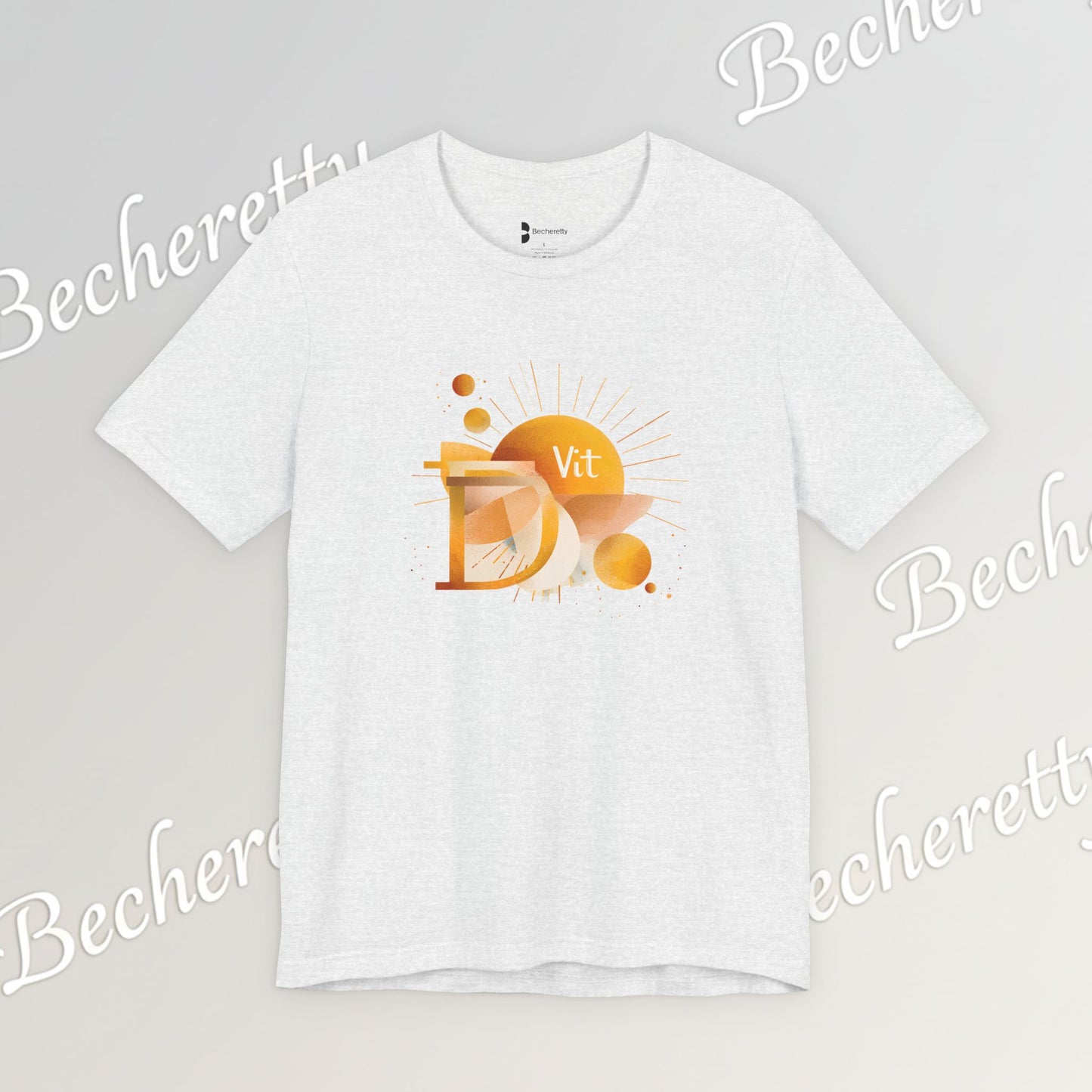 Golden Source Tee "Vit.D" A statement piece from Becheretty that symbolizes vitality, optimism, and inner shine.