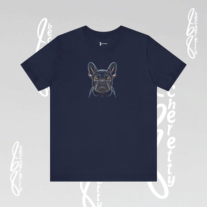 Dog Lovers Tee "Frenchie" Art Graphic Becheretty - Special gift for French Bulldog owners - Casual Wear