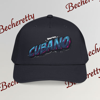 Snapback Baseball Cap "Cubano"  — Graphic Art Becheretty - Stylish companion for laid-back meetups - Gift Cap idea.