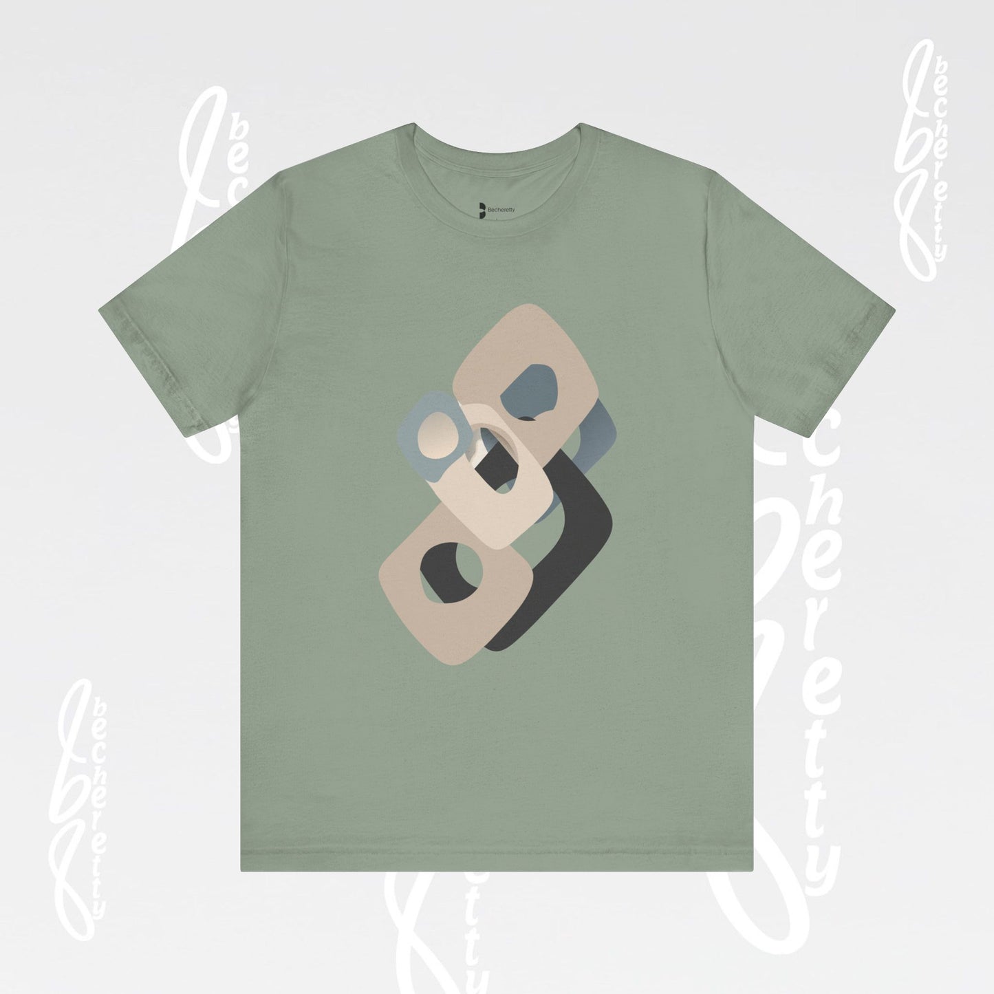 Flow Graphic Tee - Becheretty Minimalist Design - Perfect for art enthusiasts - Stylish Casual Wear