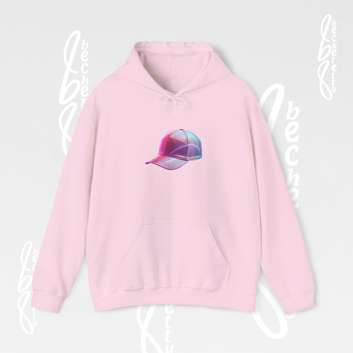 Graphic Hoodie "Retro Cap" for Creative Souls - Art Minimalist Becheretty - Stylish - Casual Wear