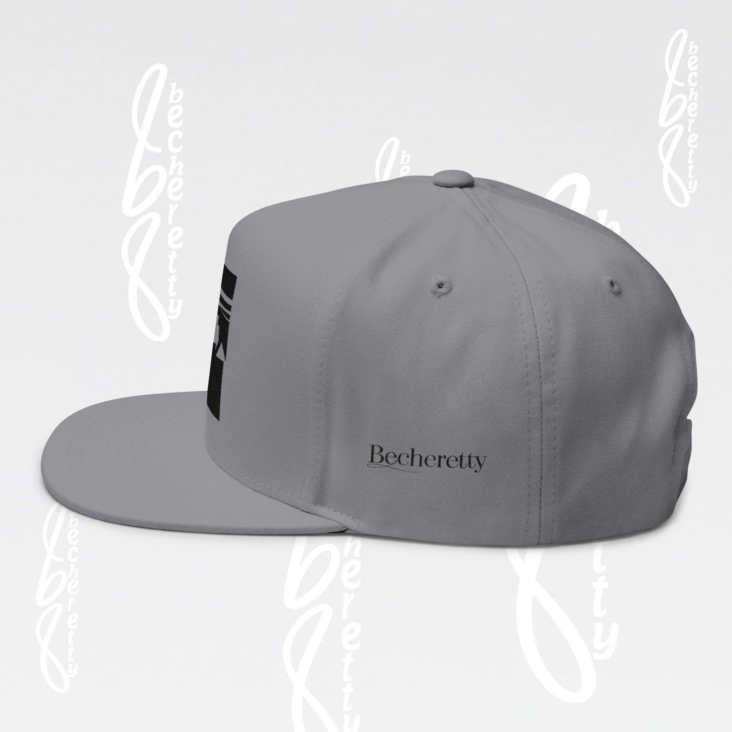 Baseball Cap - Art Graphic Becheretty - Stylish Embroidered Flat Bill Cap for Trendsetters