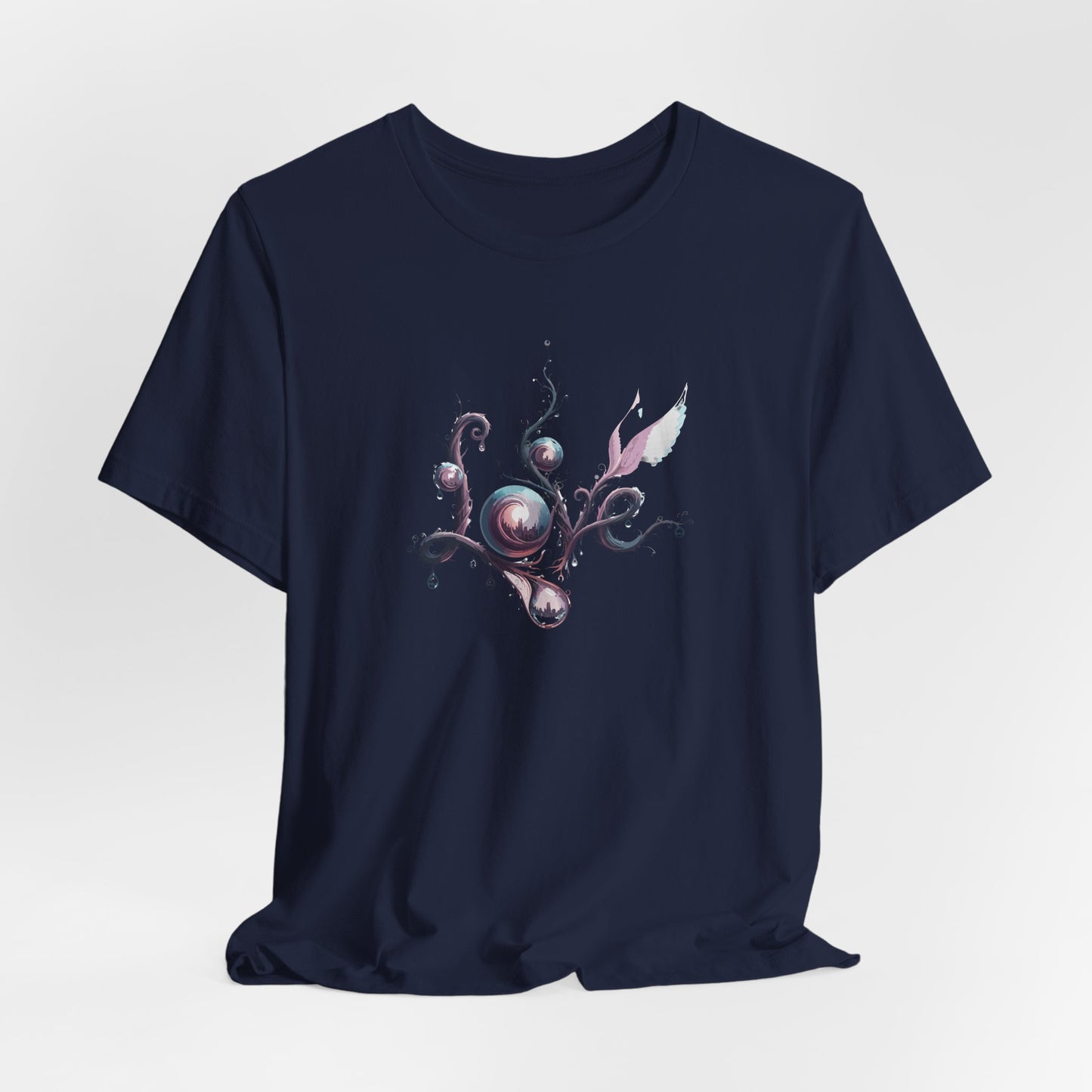 Love Script Tee - Romantic Floral Typography T-Shirt - Art Graphic Becheretty - Ideal gift for your loved one