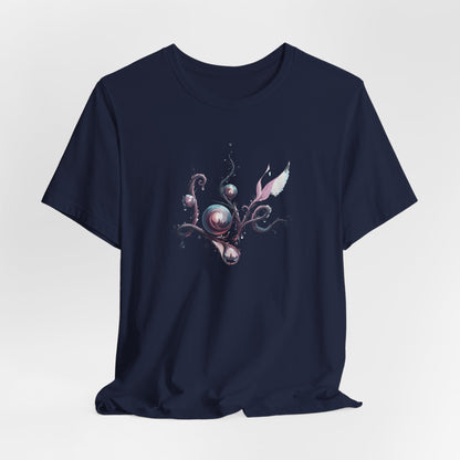 Love Script Tee - Romantic Floral Typography T-Shirt - Art Graphic Becheretty - Ideal gift for your loved one