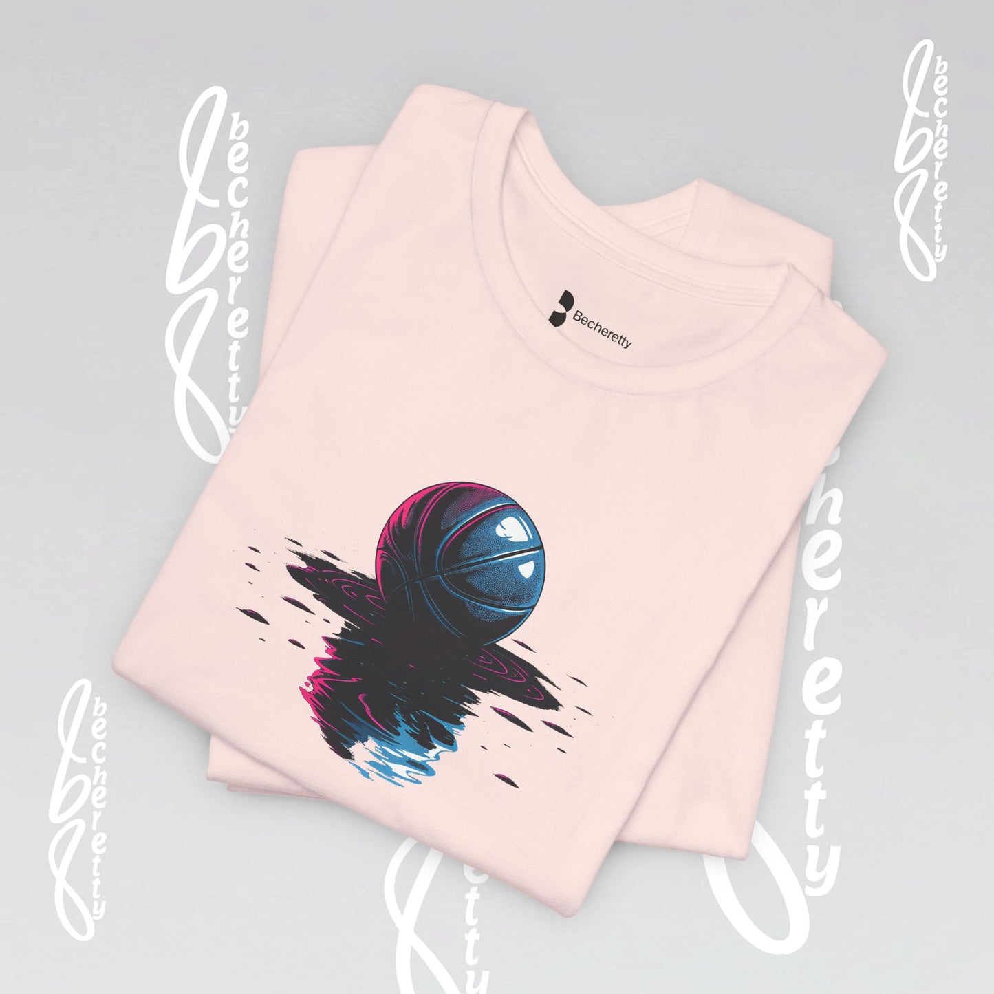 Basketball T-Shirt - Art Graphic Becheretty - Perfect gift for Basketball Lovers - Casual Wear