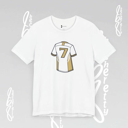 Soccer T-shirt - Number 7 - Unisex - Minimalist graphic Becheretty - Casual Wear - Team Spirit