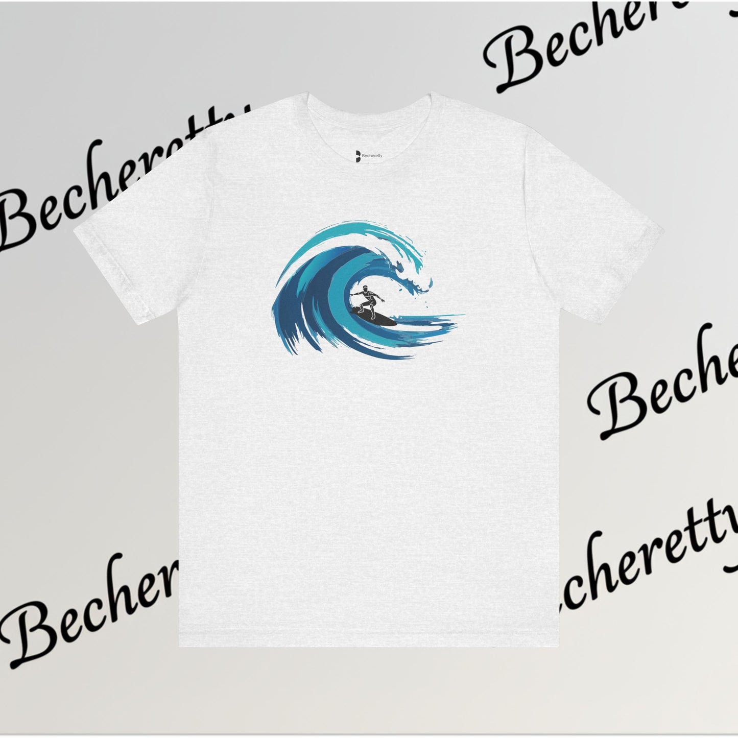 Ocean Wave Surf Tee — The Art of Surf - Graphic Minimalist Becheretty - Surfing is just painting — the ocean is the brush