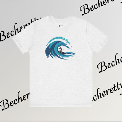 Ocean Wave Surf Tee — The Art of Surf - Graphic Minimalist Becheretty - Surfing is just painting — the ocean is the brush