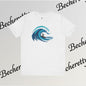 Ocean Wave Surf Tee — The Art of Surf - Graphic Minimalist Becheretty - Surfing is just painting — the ocean is the brush