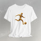 Soccer Player Gold Icon Tee - Graphic Art Minimalist Becheretty - Perfect Gift - Casual Wear