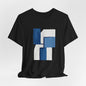 Abstract Wave Short Sleeve Tee - Art Minimalist Becheretty - Perfect for Art Lovers -Casual Wear