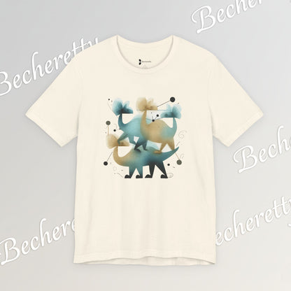Abstract Balance "Dino"  Modern Graphic T-Shirt - Art Graphic Becheretty - Original abstract Illustration