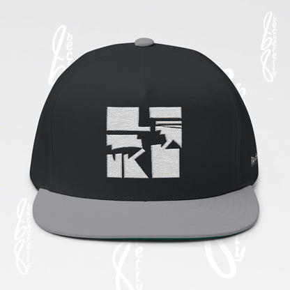 Embroidered Flat Bill Cap for Trendsetters - Art Graphic Becheretty