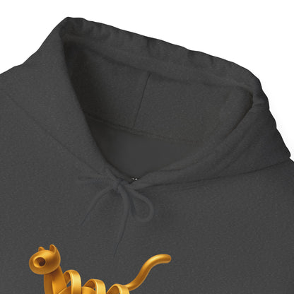 Golden Cat. Minimalist Graphic Hoodie Becheretty - Modern, and Effortlessly Etylish - Perfect for everyday wear with an artistic edge.