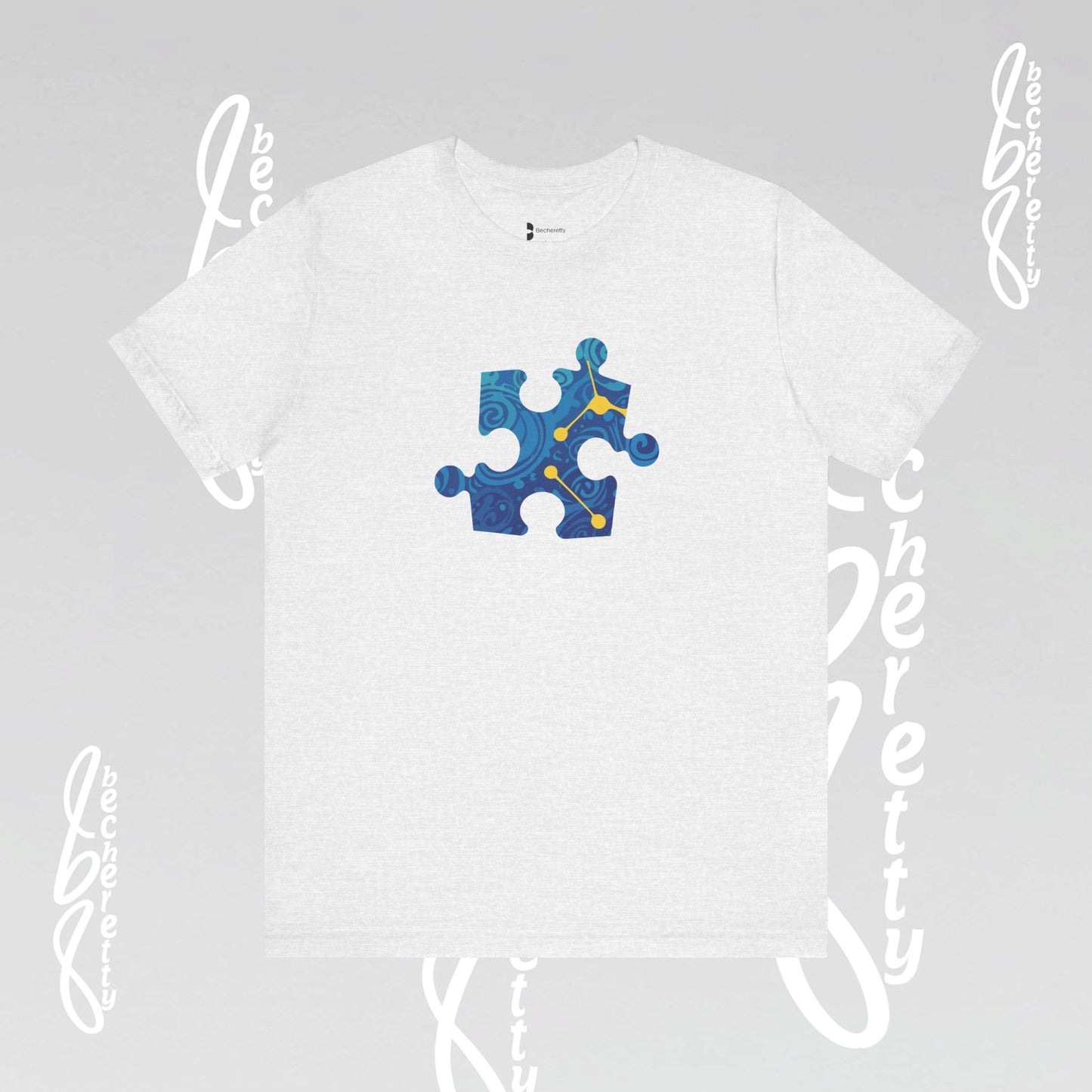 Support Autism awareness Puzzle Graphic Becheretty - Dress for a difference, casual wear