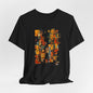 African Art T-Shirt "Ancestral Echoes" Graphic Becheretty - Abstract style - Ethno-Contemporary Fashion