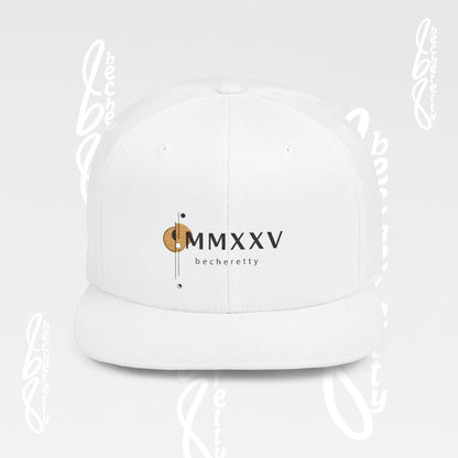 Snapback Cap Baseball - Becheretty MMXXV Graphic Art Minimalist
