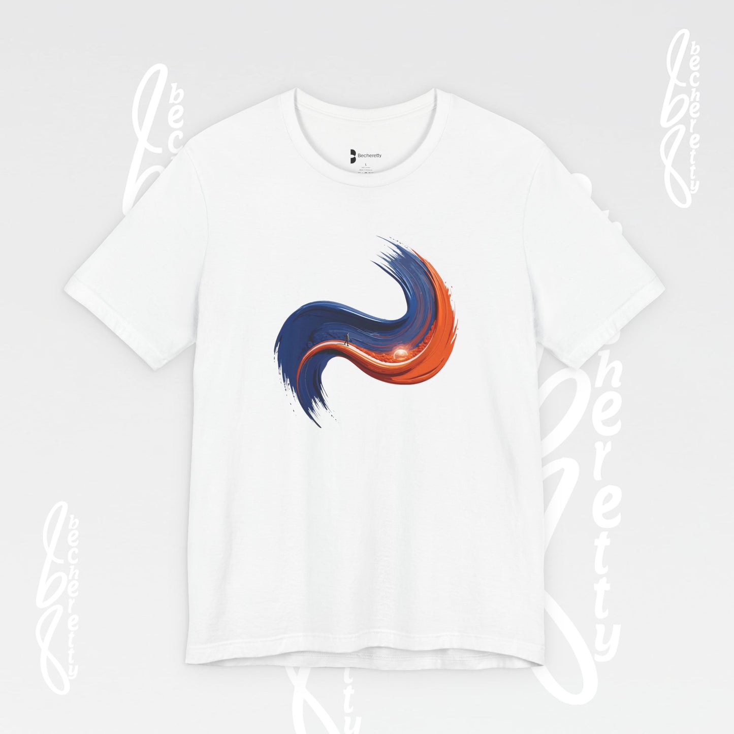 Graphic Abstract Colorful Brushstroke Tee - Art Minimalist Becheretty - Casual Wear - Authentic Apparel