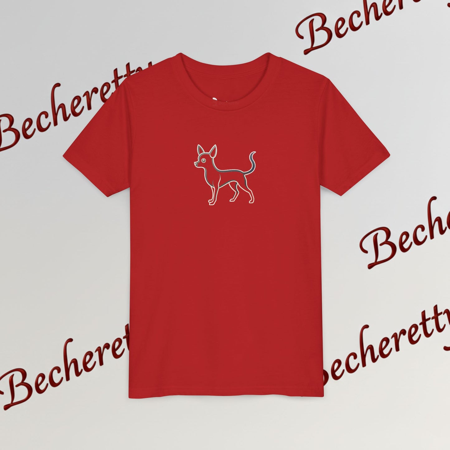 Youth T'Shirt - Graphic Chihuahua - Minimalist Art Becheretty