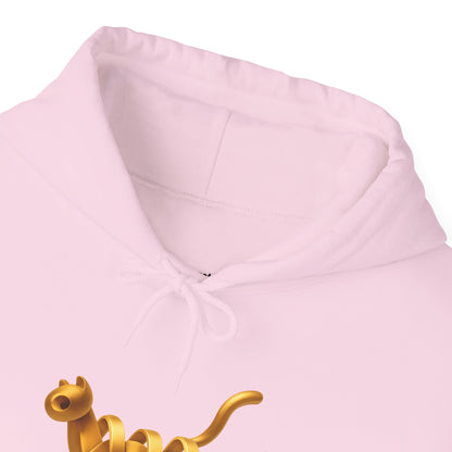 Golden Cat. Minimalist Graphic Hoodie Becheretty - Modern, and Effortlessly Etylish - Perfect for everyday wear with an artistic edge.