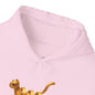 Golden Cat. Minimalist Graphic Hoodie Becheretty - Modern, and Effortlessly Etylish - Perfect for everyday wear with an artistic edge.