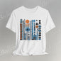 Modern Geometry Tee  "Urban Totems" Art Graphic Becheretty - Timeless, versatile, and unmistakably modern.