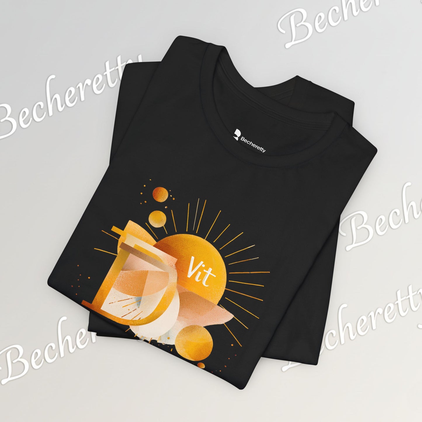 Golden Source Tee "Vit.D" A statement piece from Becheretty that symbolizes vitality, optimism, and inner shine.