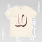 Number 10 - Graphic Unisex Tee - Becheretty Minimalist Style - Everyday Comfort, Sports Lovers