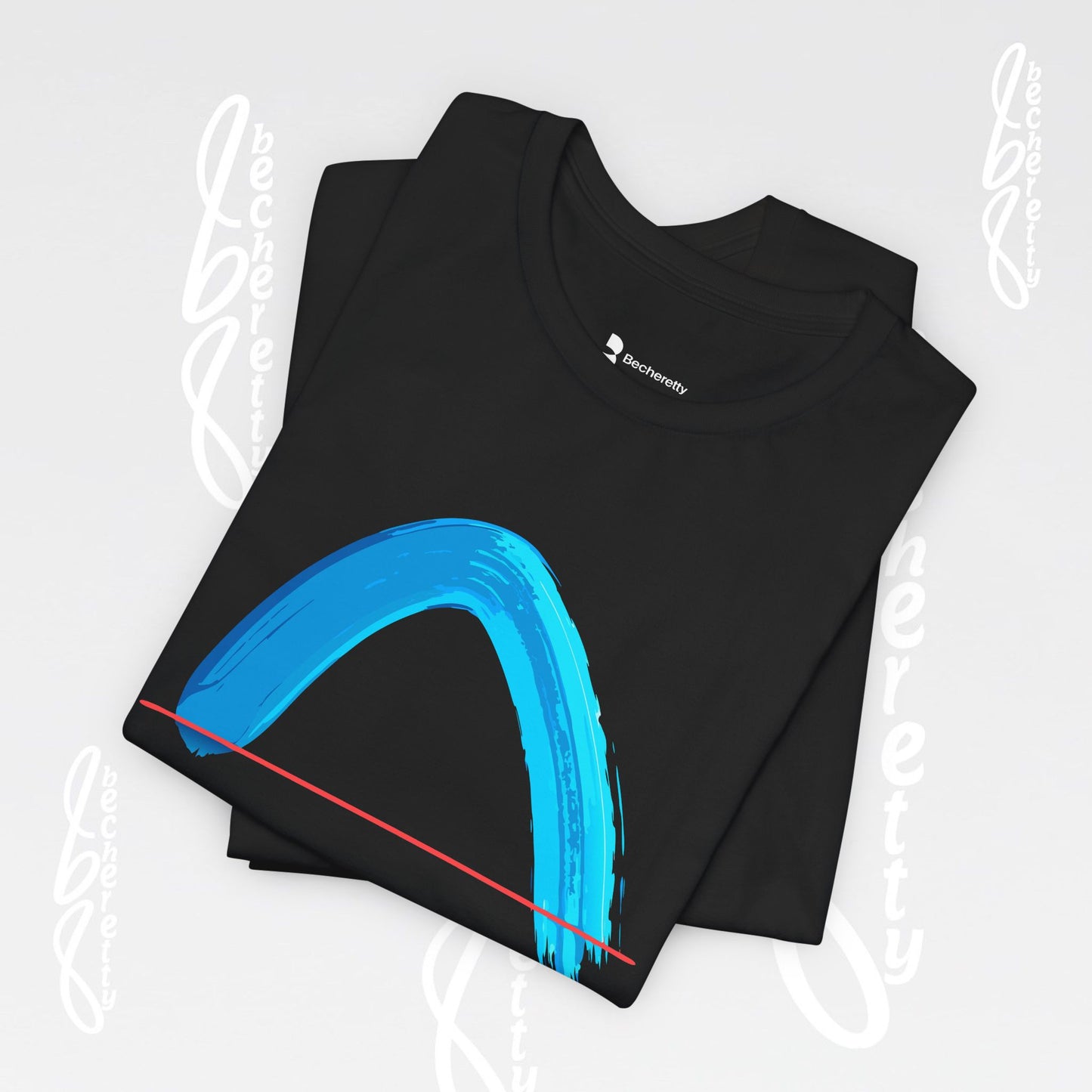 Vibrant Wave Graphic Tee - Unisex Short Sleeve T-Shirt - Art Minimalist Becheretty