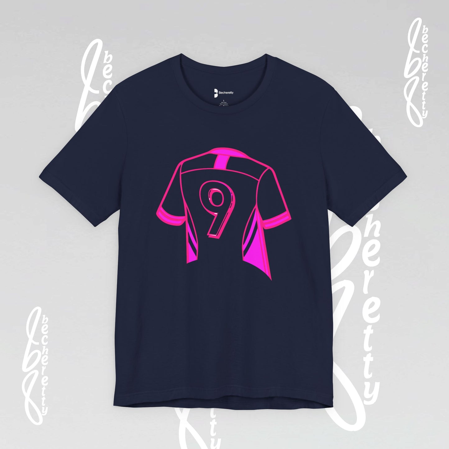 T-Shirt Number 9 - GOAL- Art Graphic Becheretty - Perfect Gift for Soccer Lovers - Casual Wear