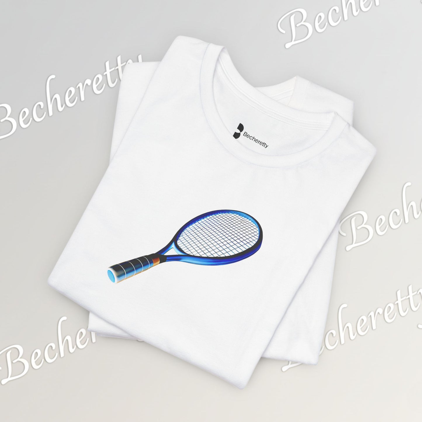 Vintage Tennis Racket  T'Shirt - Art Graphic Becheretty - Tennis Enthusiasts - Casual Wear
