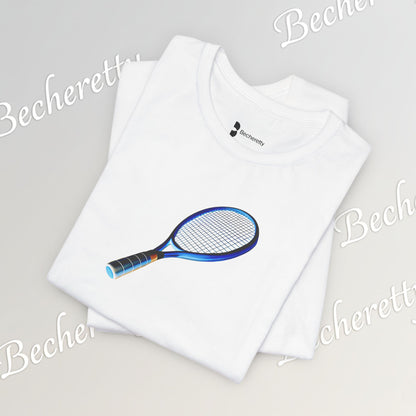 Vintage Tennis Racket  T'Shirt - Art Graphic Becheretty - Tennis Enthusiasts - Casual Wear